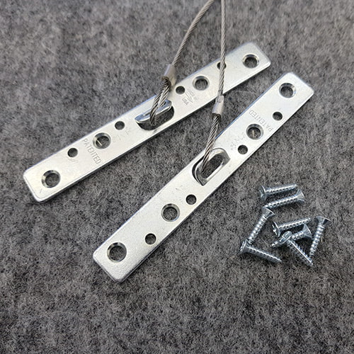 Suspensão de quadro de cabo de aço