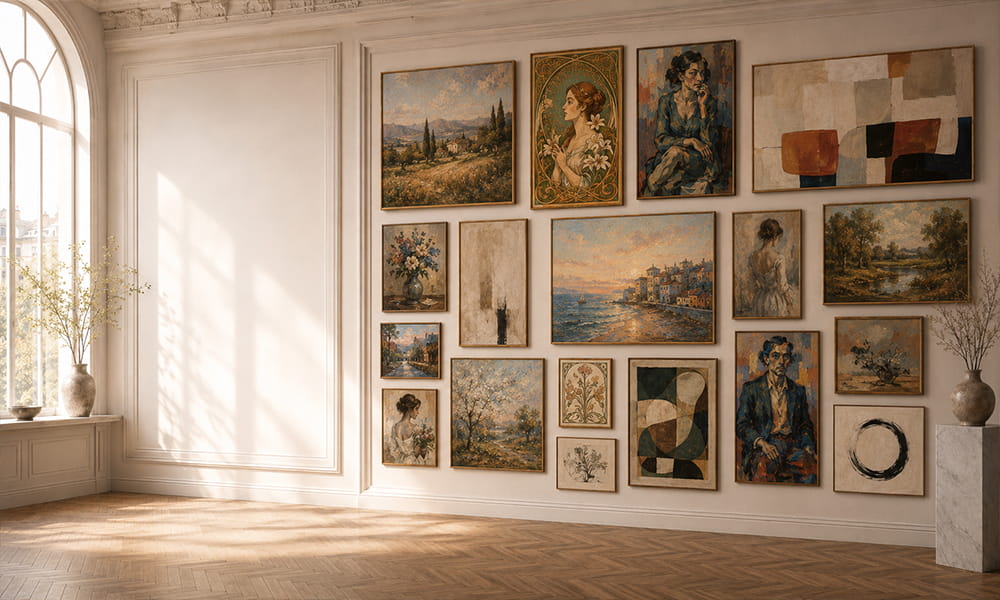 Kunstdrucke im Museum