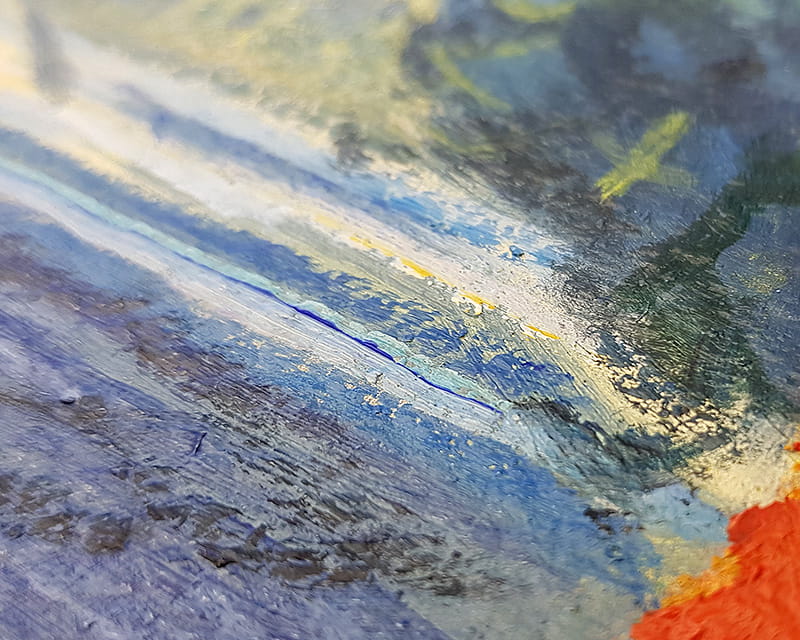 Pintura a óleo pintada à mão