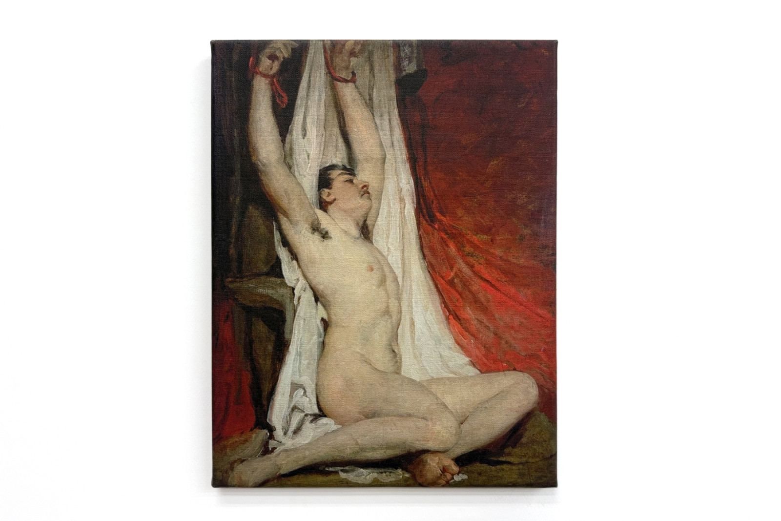 Nu masculino, com os braços erguidos - William Etty