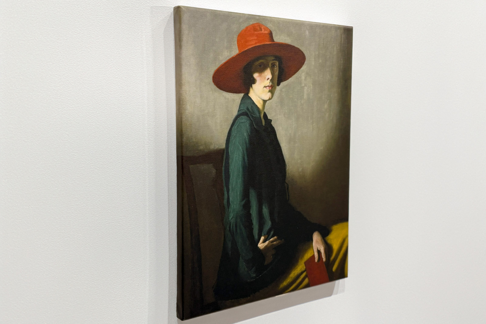 Senhora com um chapéu vermelho - William Strang