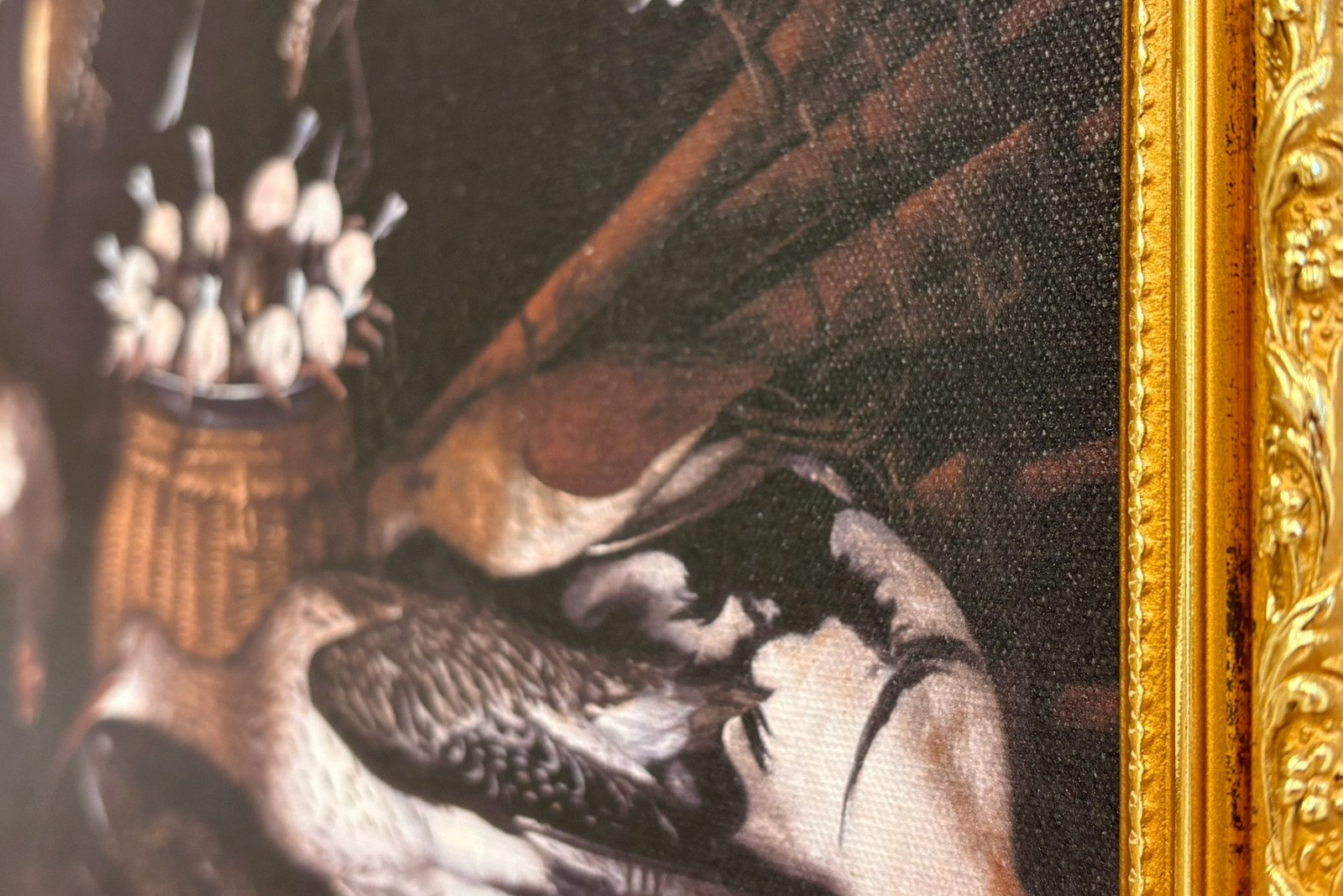 Natureza morta com aves (Bird) Pintura atribuída a Michelangelo Merisi dit Caravaggio (Caravaggio) (1571-1610) Roma Galleria Borghese - Michelangelo Merisi da (attr. to) Caravaggio