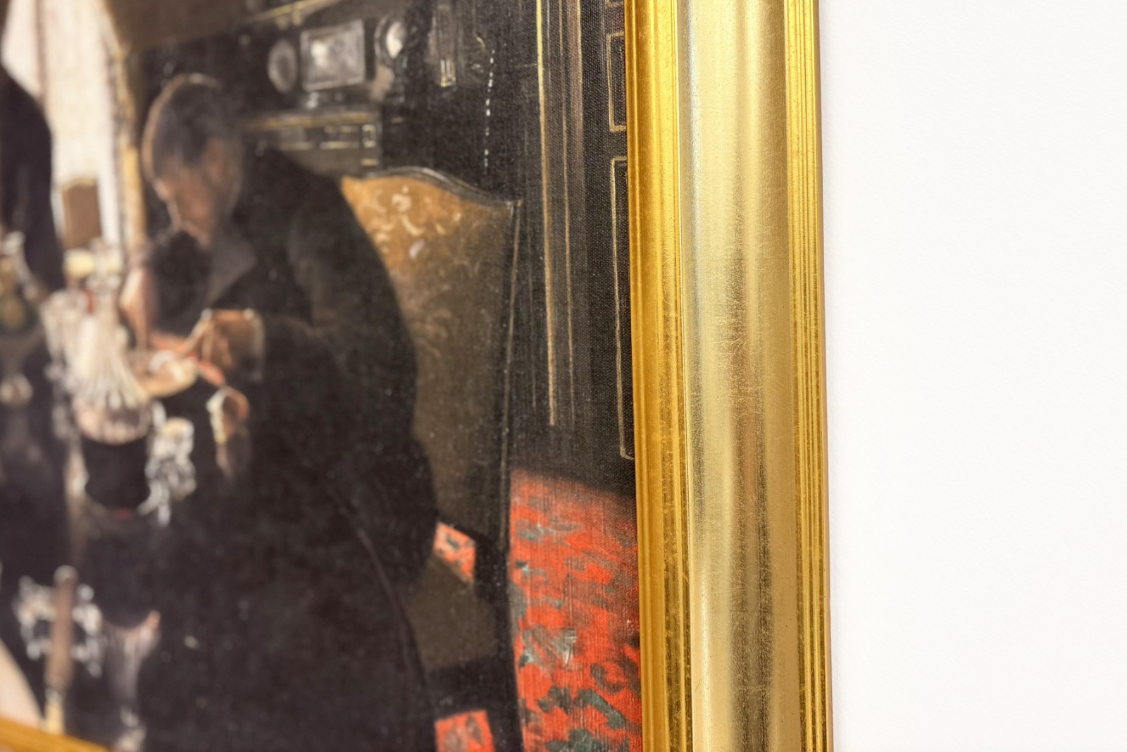 Jantar - Jantar na rue Miromesnil, a casa da família Caillebotte (óleo sobre tela) - Gustave Caillebotte