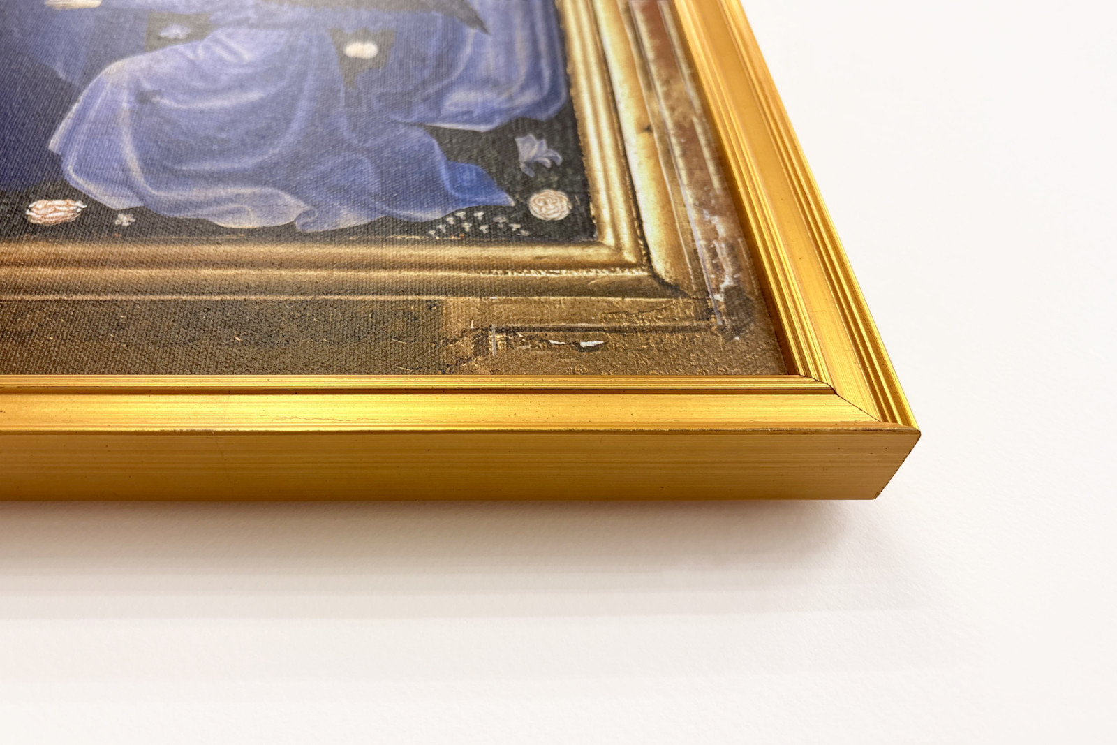 Ricardo II apresentado à Virgem e à Criança por seu padroeiro São João Batista e pelos Santos Eduardo e Edmundo, c.1395-99 (têmpera de ovo em carvalho) - Master of the Wilton Diptych