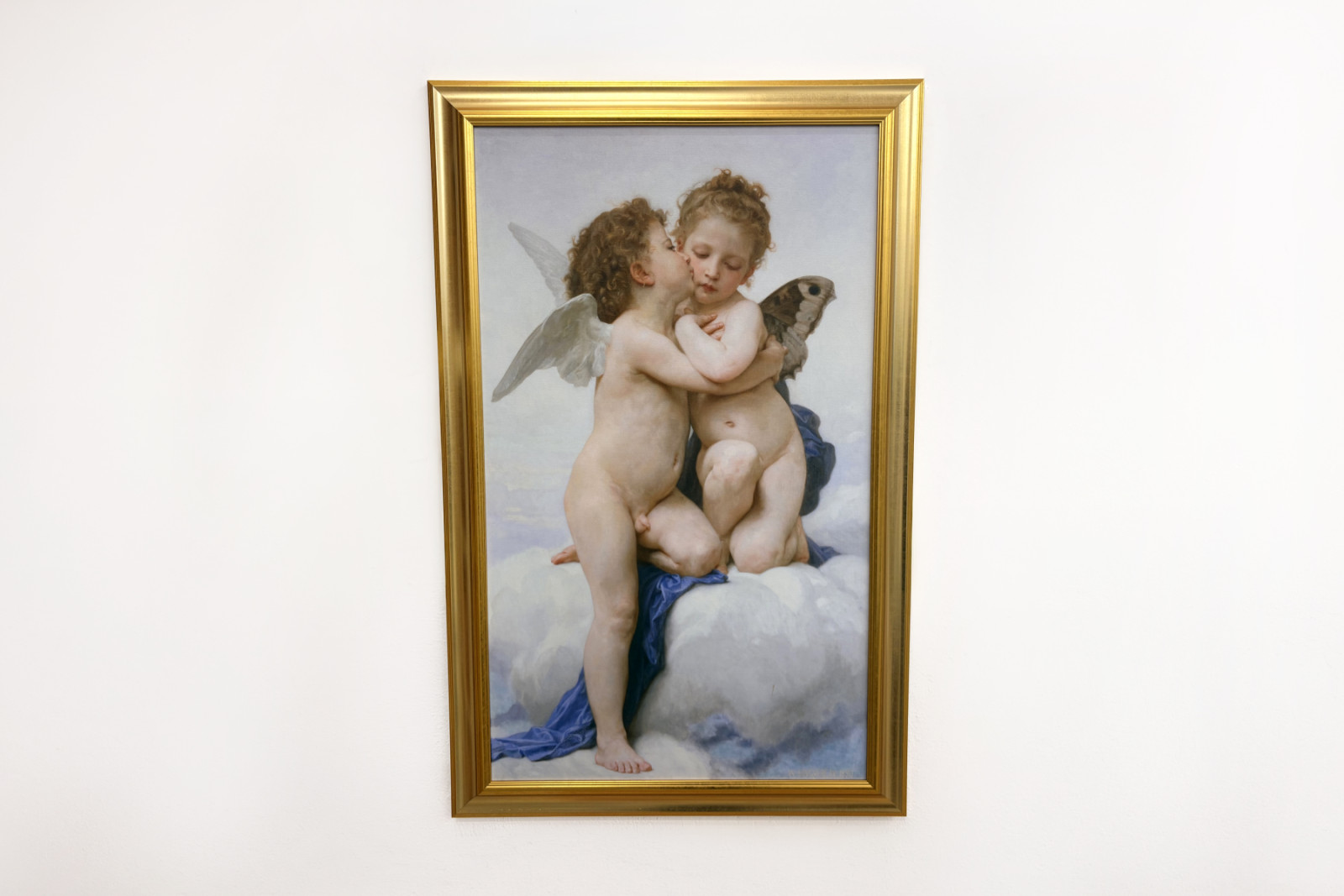 Cupido e Psique como crianças, O primeiro beijo, 1890. - William-Adolphe Bouguereau