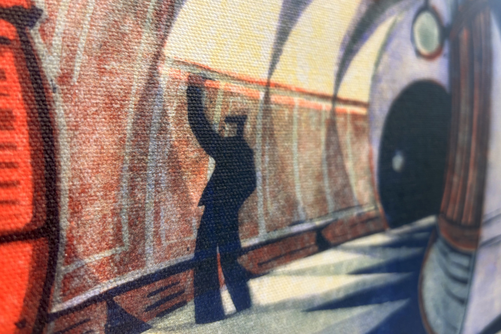 The Tube Train, c.1932 (linocut) (ver também 151089) - Cyril Edward Power