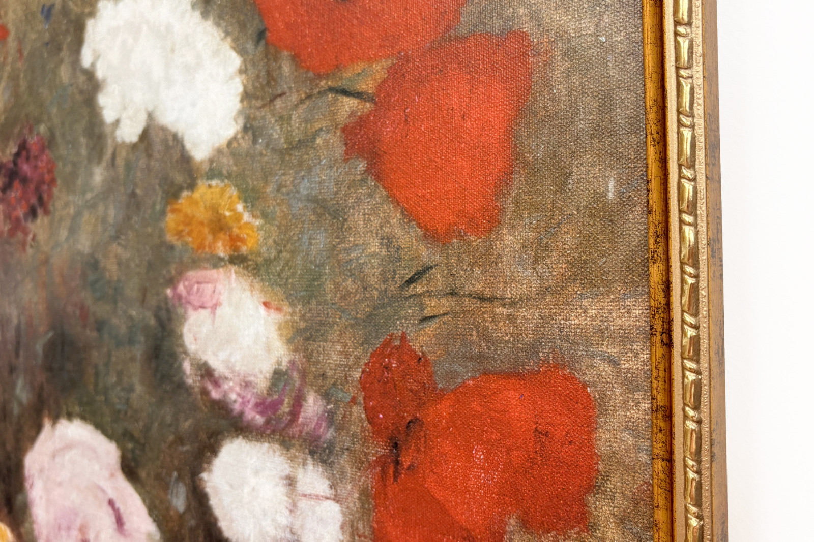 Bouquet com papoilas Pintura por Odilon redon (1840-1916). - Odilon Redon