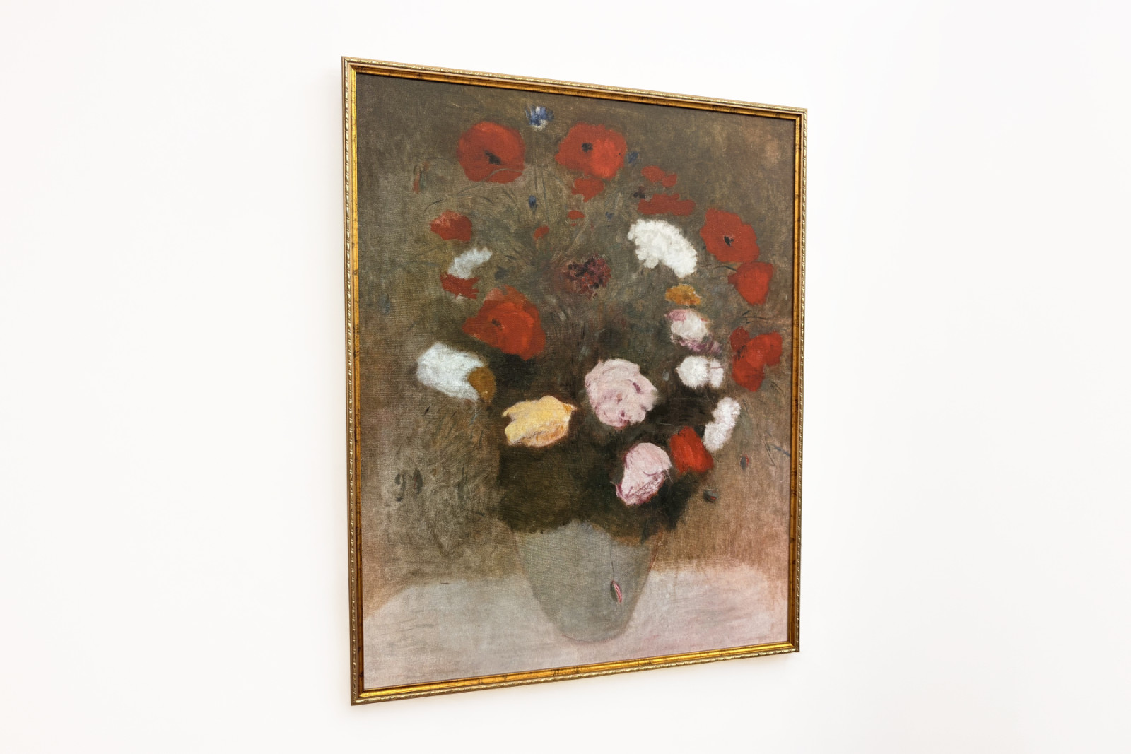 Bouquet com papoilas Pintura por Odilon redon (1840-1916). - Odilon Redon