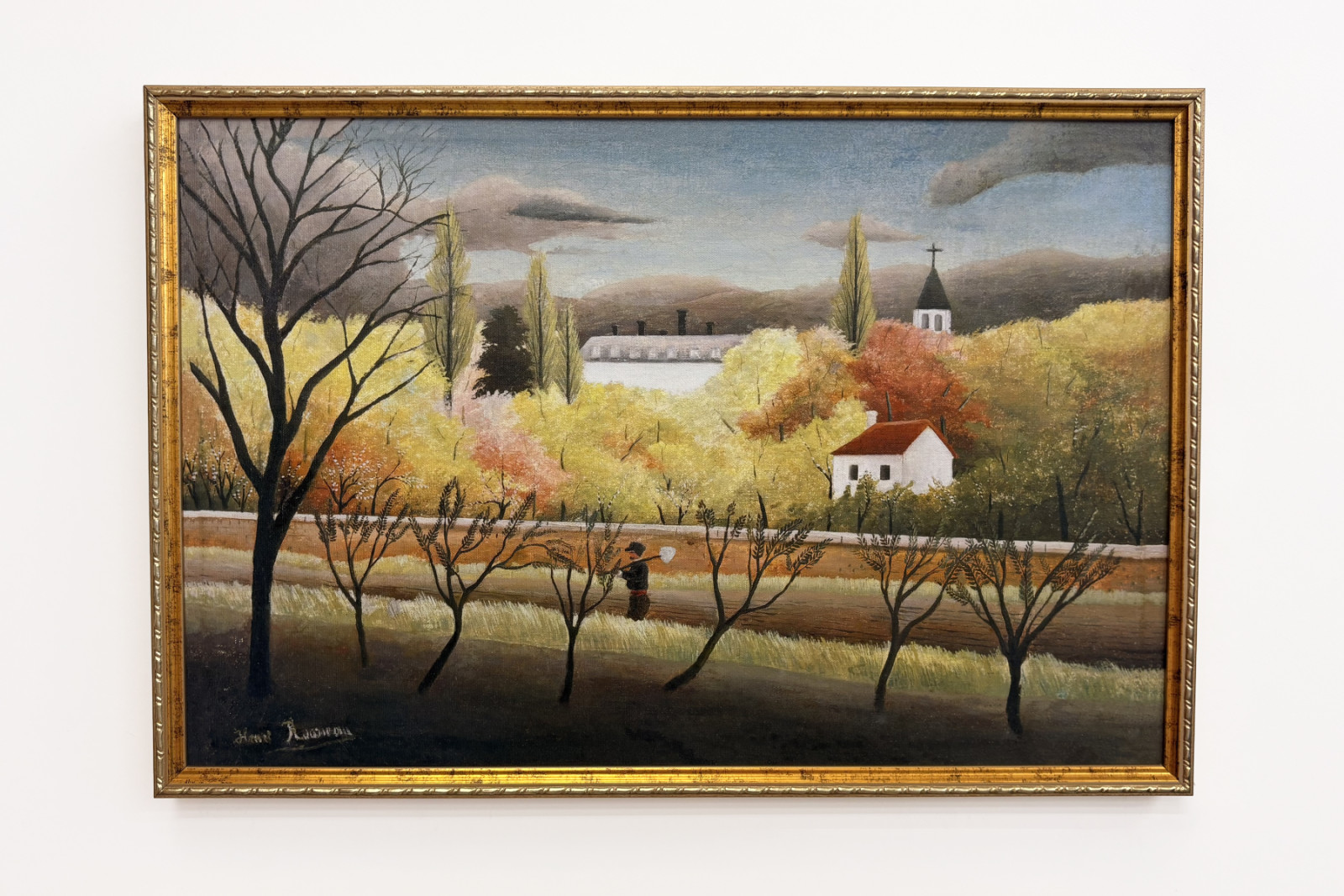 Paisagem com camponês - Henri Rousseau