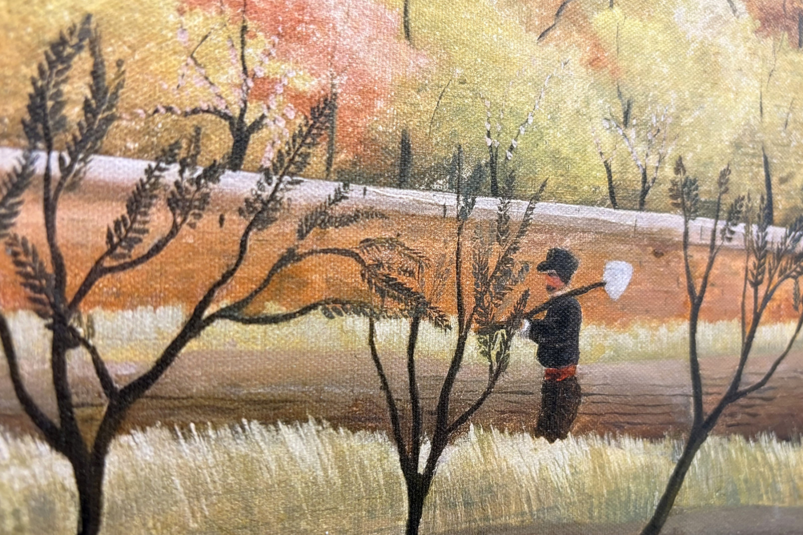 Paisagem com camponês - Henri Rousseau