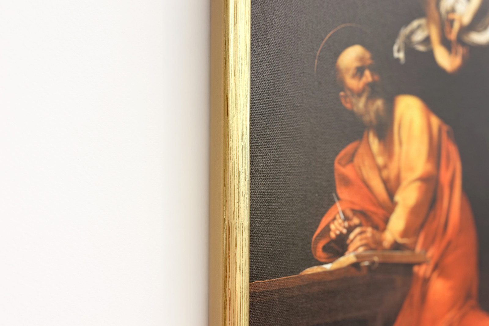 A inspiração de São Mateus - Michelangelo Merisi Caravaggio
