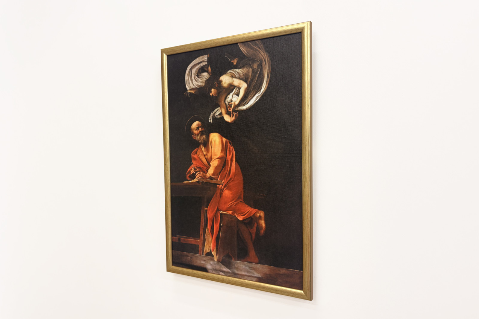 A inspiração de São Mateus - Michelangelo Merisi Caravaggio