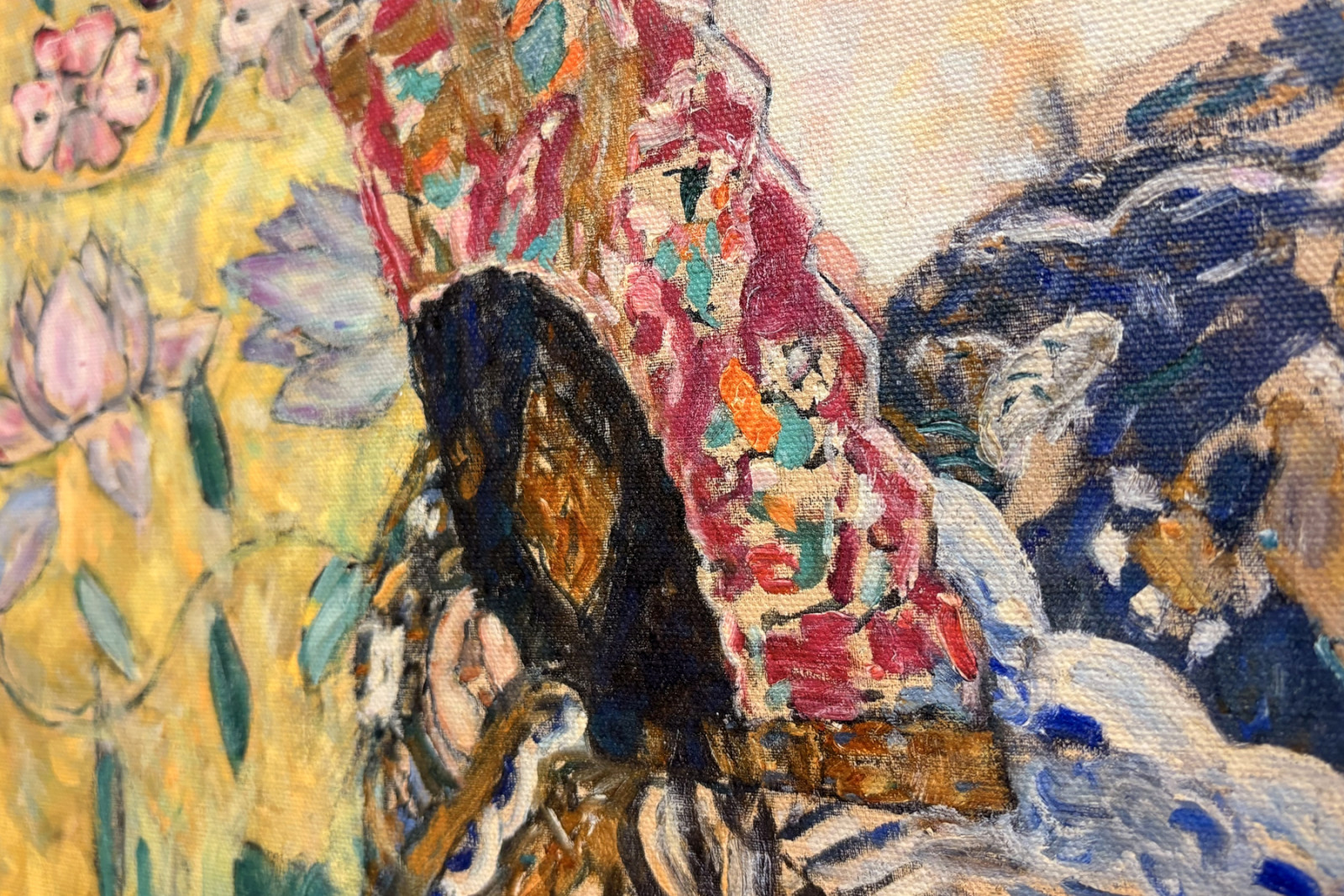 Senhora com ventilador - Gustav Klimt