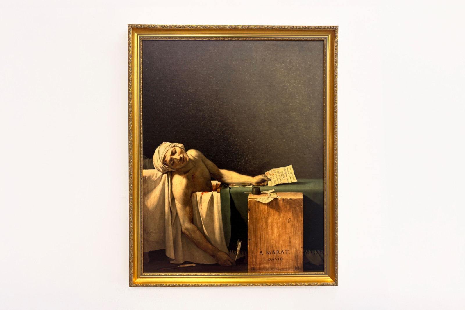 A morte de Marat - Jacques Louis David