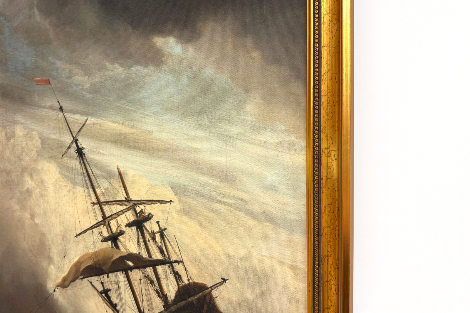 Um navio em alto-mar apanhado por uma rajada, conhecido como «A Rajada» - Willem van de Velde (II)