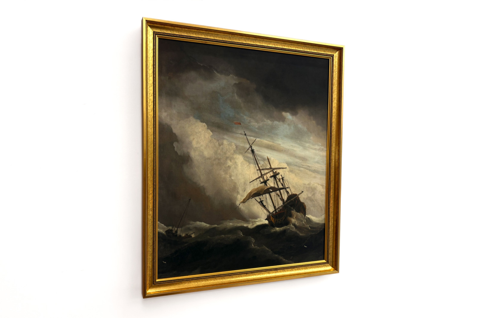 Um navio em alto-mar apanhado por uma rajada, conhecido como «A Rajada» - Willem van de Velde (II)
