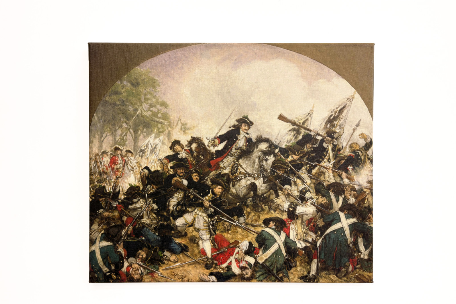 O Velho Dessauer na Batalha de Turim, 1883 - Hermann Joseph Wilhelm Knackfuss