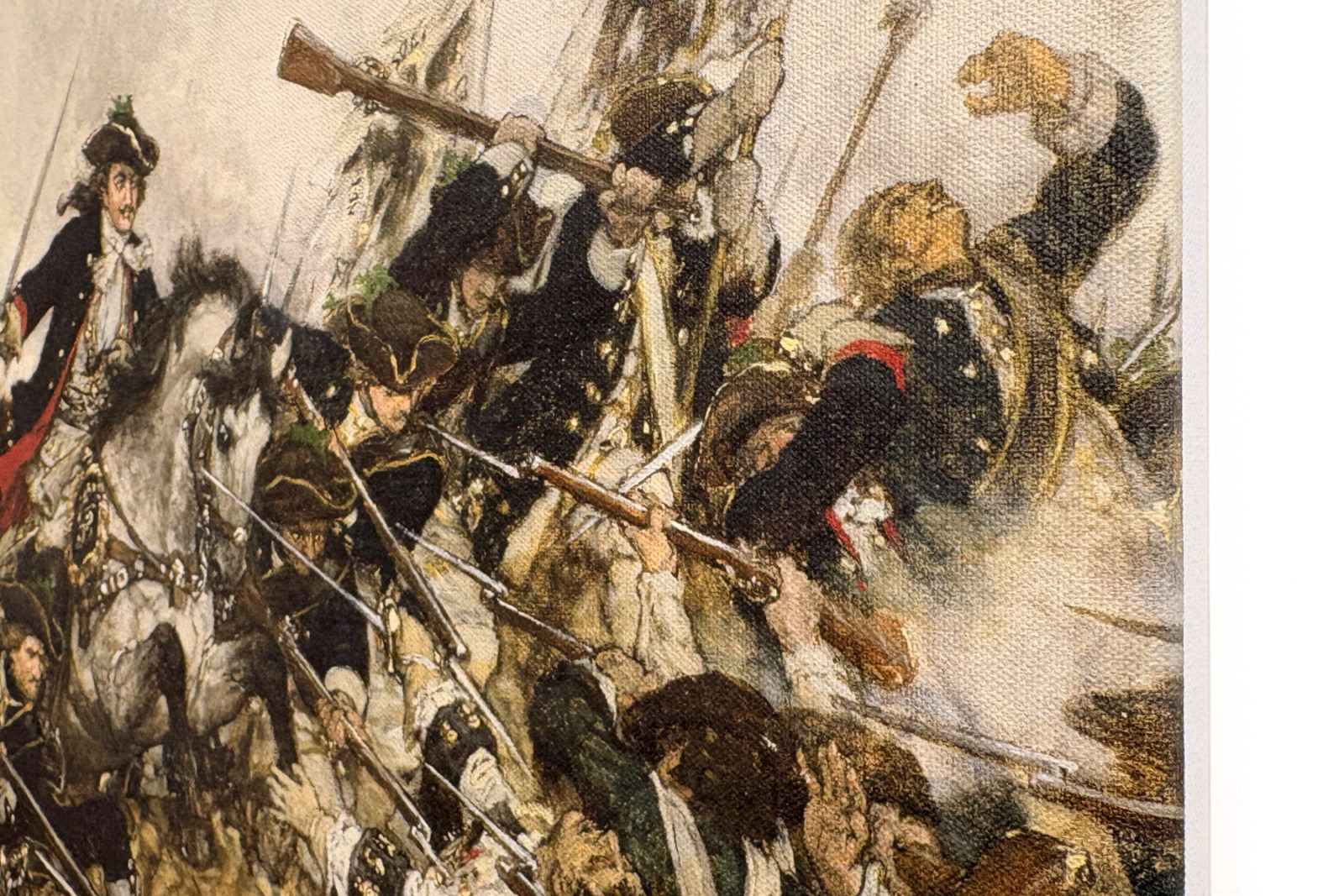 O Velho Dessauer na Batalha de Turim, 1883 - Hermann Joseph Wilhelm Knackfuss