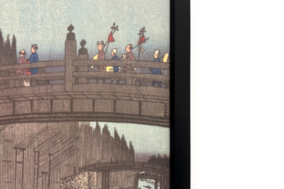 Mercado de bambu na Capital Bridge, 1857., 1857.