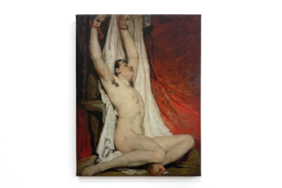Nu masculino, com os braços erguidos - William Etty