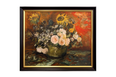 Rosas e girassóis