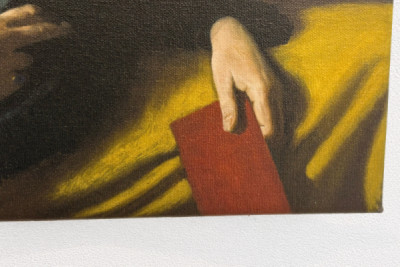 Senhora com um chapéu vermelho - William Strang