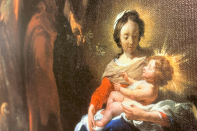 Descanse na fuga para o Egito, século XVII. - Nicolaes Pietersz. Berchem