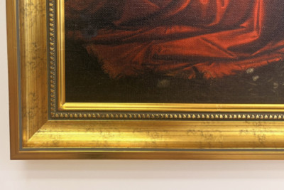 Itália Toscana Florença, Galeria Uffizi: A Anunciação, Pintura de Leonardo da Vinci (1452-1519), Óleo sobre madeira, ca. 1472-1475, 98x217 cm