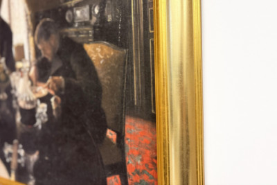 Jantar - Jantar na rue Miromesnil, a casa da família Caillebotte (óleo sobre tela)