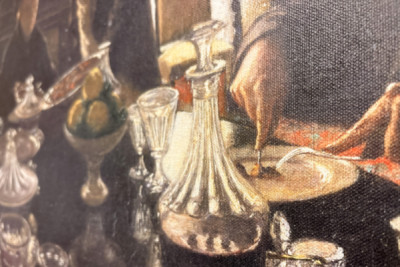 Jantar - Jantar na rue Miromesnil, a casa da família Caillebotte (óleo sobre tela)