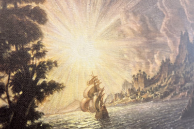 Os navios, o sol da noite