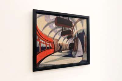 The Tube Train, c.1932 (linocut) (ver também 151089)