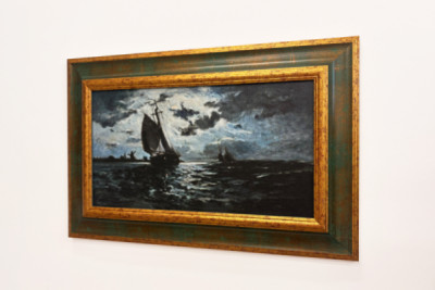 Veleiro ao luar. - Paul Gauguin