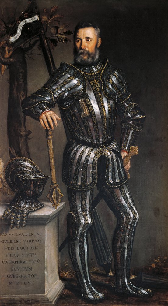 Retrato de Pase Guarienti de Paolo Caliari conhecido como Veronese (1528-1588), óleo sobre tela de (1528-88) Veronese