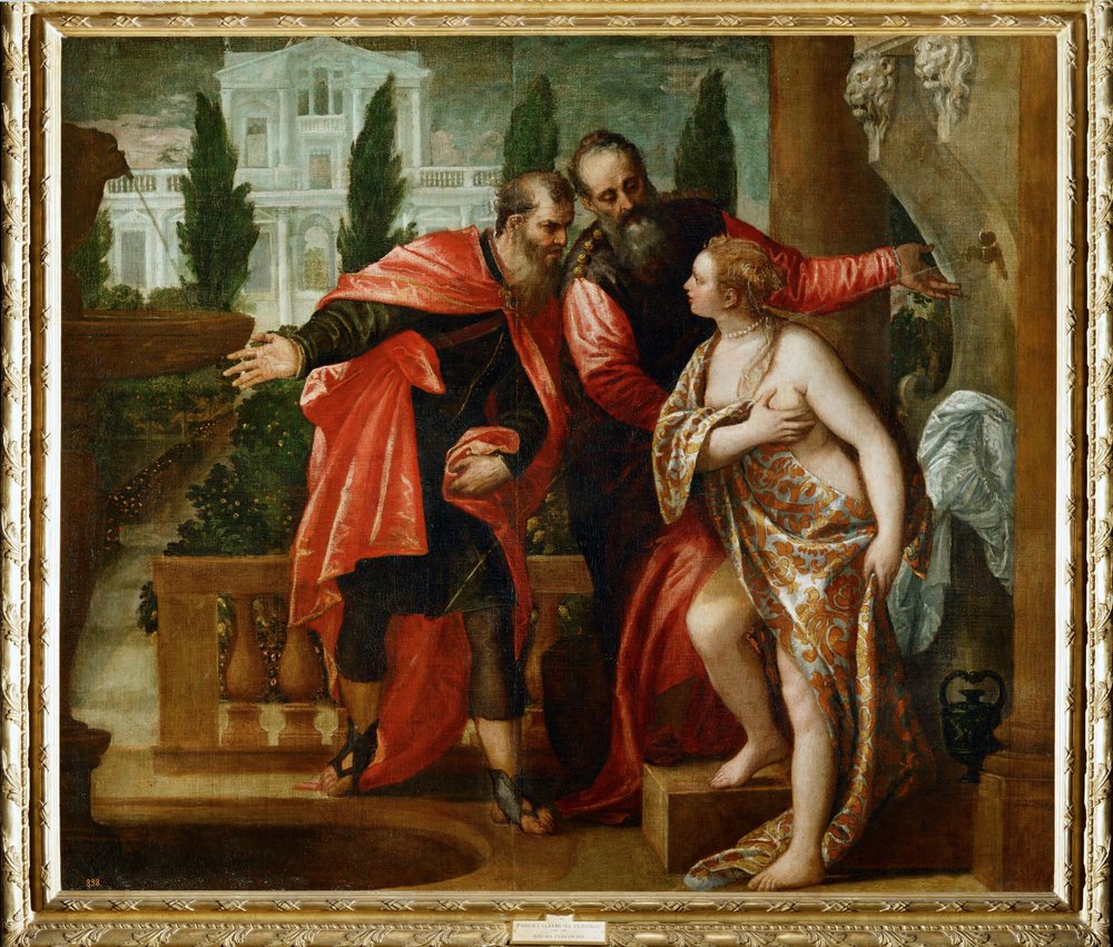 Susannah e os anciãos (pintura sobre tela) de (1528-88) Veronese