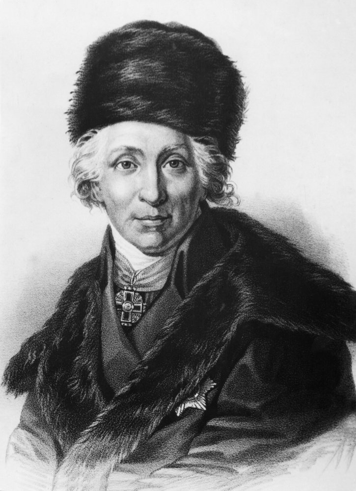 Gavril Romanovich Derzhavin (1743-1816), famoso poeta russo e patriota. de Unknown