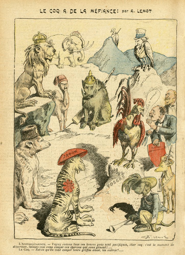 Ilustração de Achille Lemot (1846-1909) em Le Pelerin de Achille Lemot