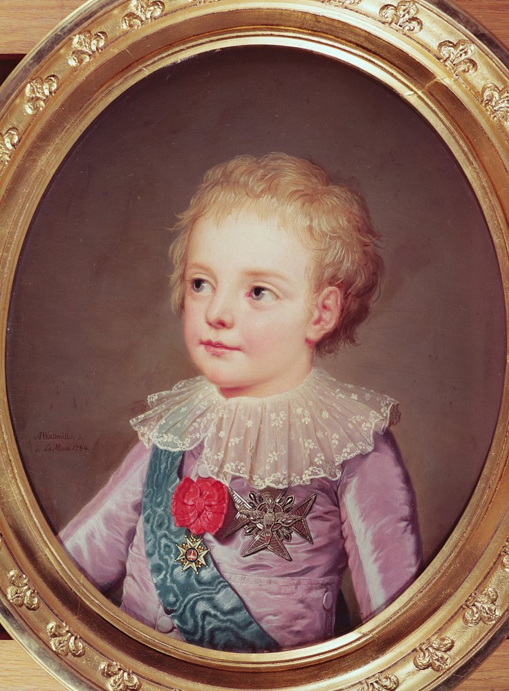 Retrato do Dauphin Louis, 1784 de Adolf Ulrich Wertmuller