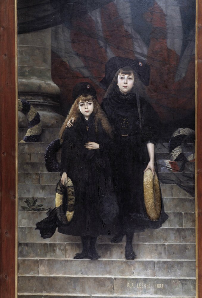 Alsace e Lorraine, pintura de A.A. Lesrel de Adolphe-Alexandre Lesrel