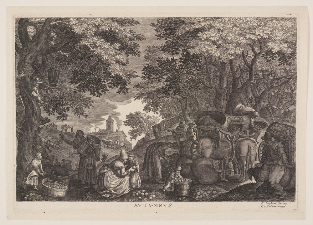 outono, de As Quatro Estações de Aegidius Sadeler II