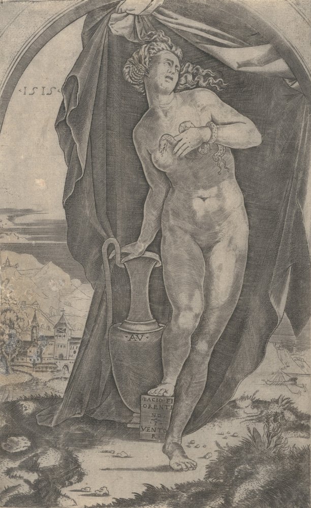 Cleópatra, datado de 1515. de Agostino Veneziano