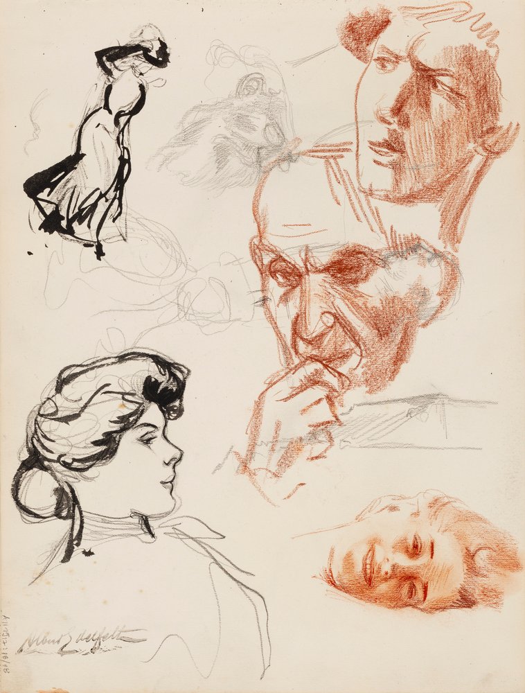 Projectos de pessoal | Albert Edelfelt | Impressão de arte