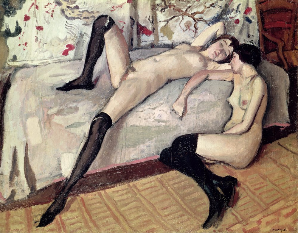 Duas namoradas, nuas. de Albert Marquet