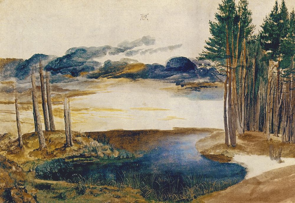 Lago no bosque, c. 1496 de Albrecht Dürer