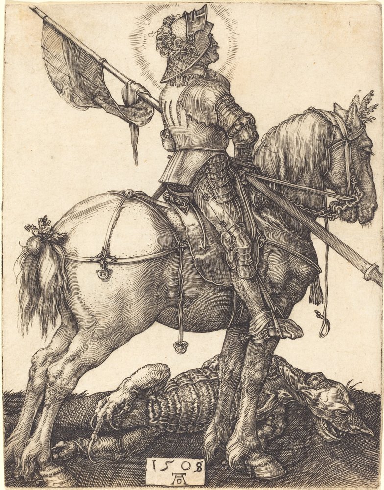 São Jorge a cavalo de Albrecht Dürer