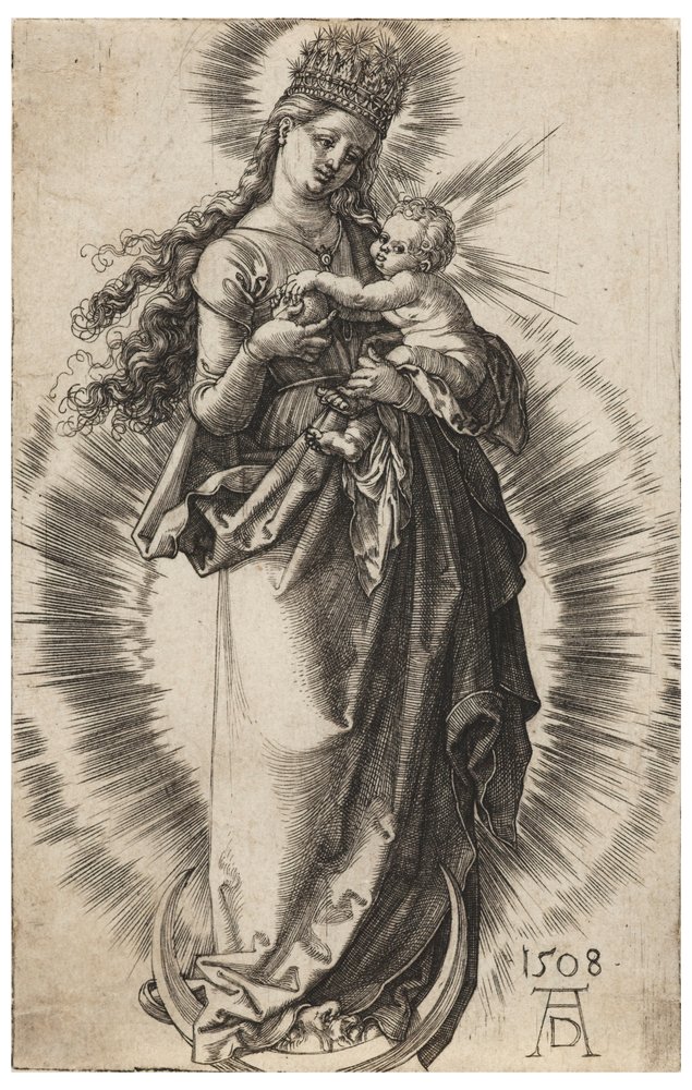 A Virgem com a Coroa Estrelada de Albrecht Dürer
