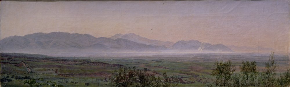 Os pântanos pontinos, c.1840 (óleo sobre papel) de Aleksandr Andreevich Ivanov