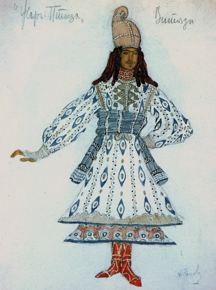 Esboço do traje de um cavaleiro, do ballet L