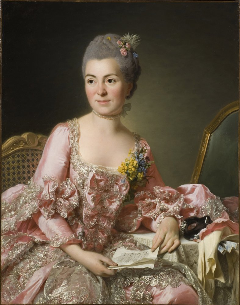 Retrato de Marie-Suzanne Giroust, Madame Roslin, 1734-1772, 1770 de Alexander Roslin