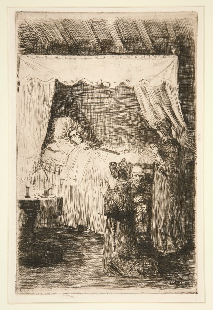 Olho da Morte (O Velho Mortuário) de Alphonse Legros